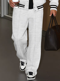 Conjunto Chaqueta Pantalón Casual Urbano con Peluche