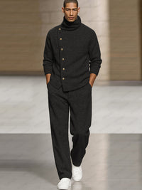 Conjunto Pantalón Sudadera Cuello Alto Smart Casual