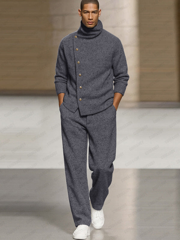 Conjunto Pantalón Sudadera Cuello Alto Smart Casual