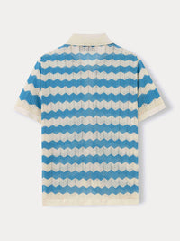 Camisa Punto Jacquard Calado Estilosa