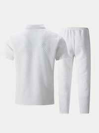 Conjunto Polo Jacquard Texturizado Elegante