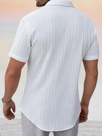 Camisa Casual Jacquard Texturizada Cómoda