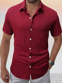 Camisa Casual Jacquard Texturizada Cómoda