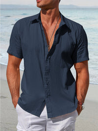 Camisa 100% Algodón Holgada Texturizada