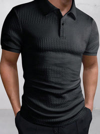 Polo Jacquard Texturizado Elegante