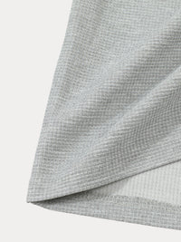 Camisa Henley Waffle Casual Cómoda