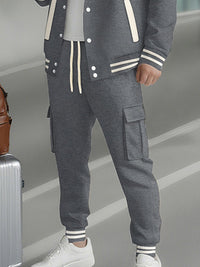 Conjunto Chaqueta Capucha Pantalón Deportivo
