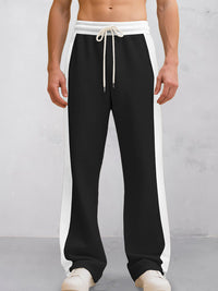 Pantalón Jogger Casual Cordón Colores Contrastados