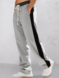 Pantalón Jogger Casual Cordón Colores Contrastados