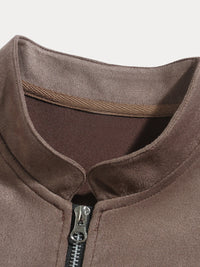 Chaqueta Ante Ocio Clásica Cómoda