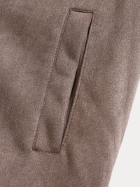 Chaqueta Ante Ocio Clásica Cómoda