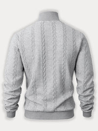 Sudadera Cuello Alto Jacquard Casual