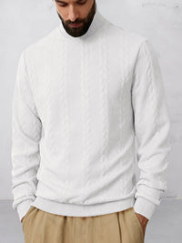 Sudadera Cuello Alto Jacquard Casual