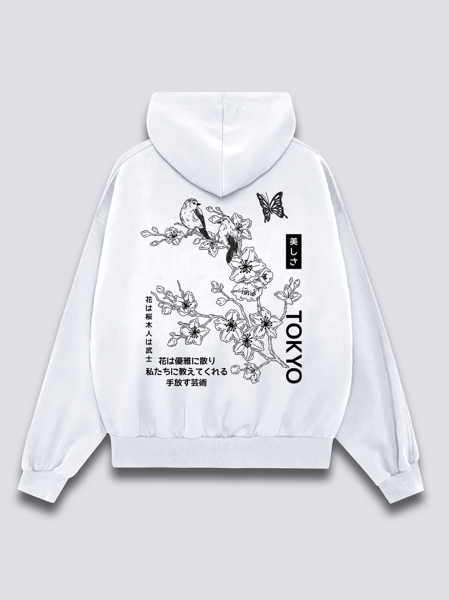 Sakura Florecer Sudadera con Capucha
