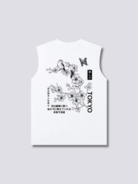 Sakura Florecer Camiseta sin Mangas