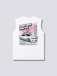 Sakura Conducción Camiseta sin Mangas