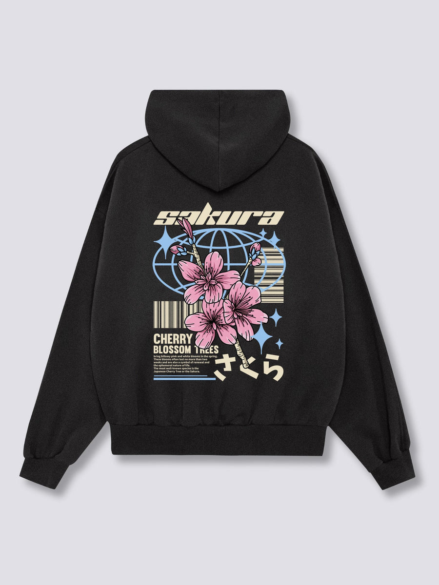 Sakura Style Sudadera con Capucha