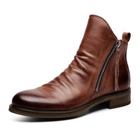 Bernardo Cavallino · Botas de Cuero con Detalle Cosido