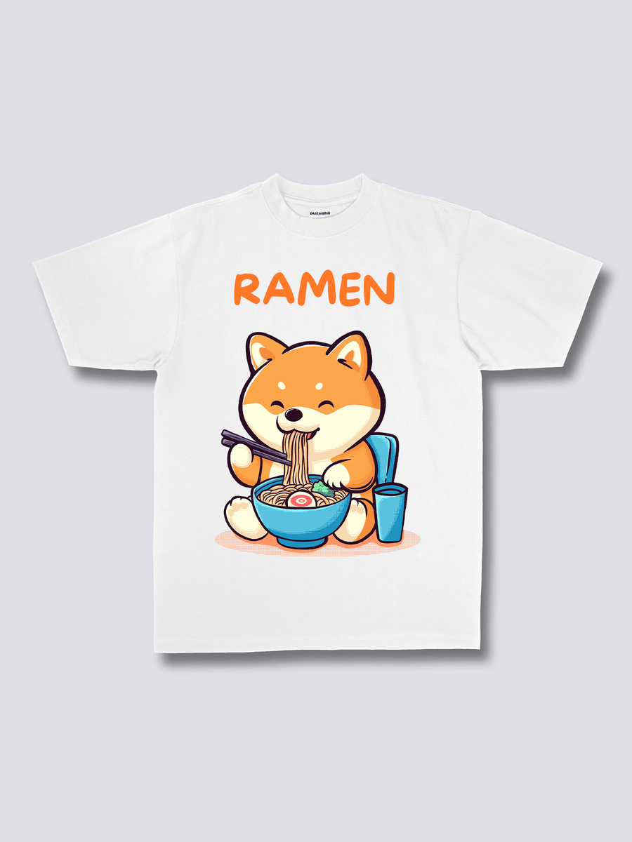 Estampado Frontal - Shiba Ramen Camiseta
