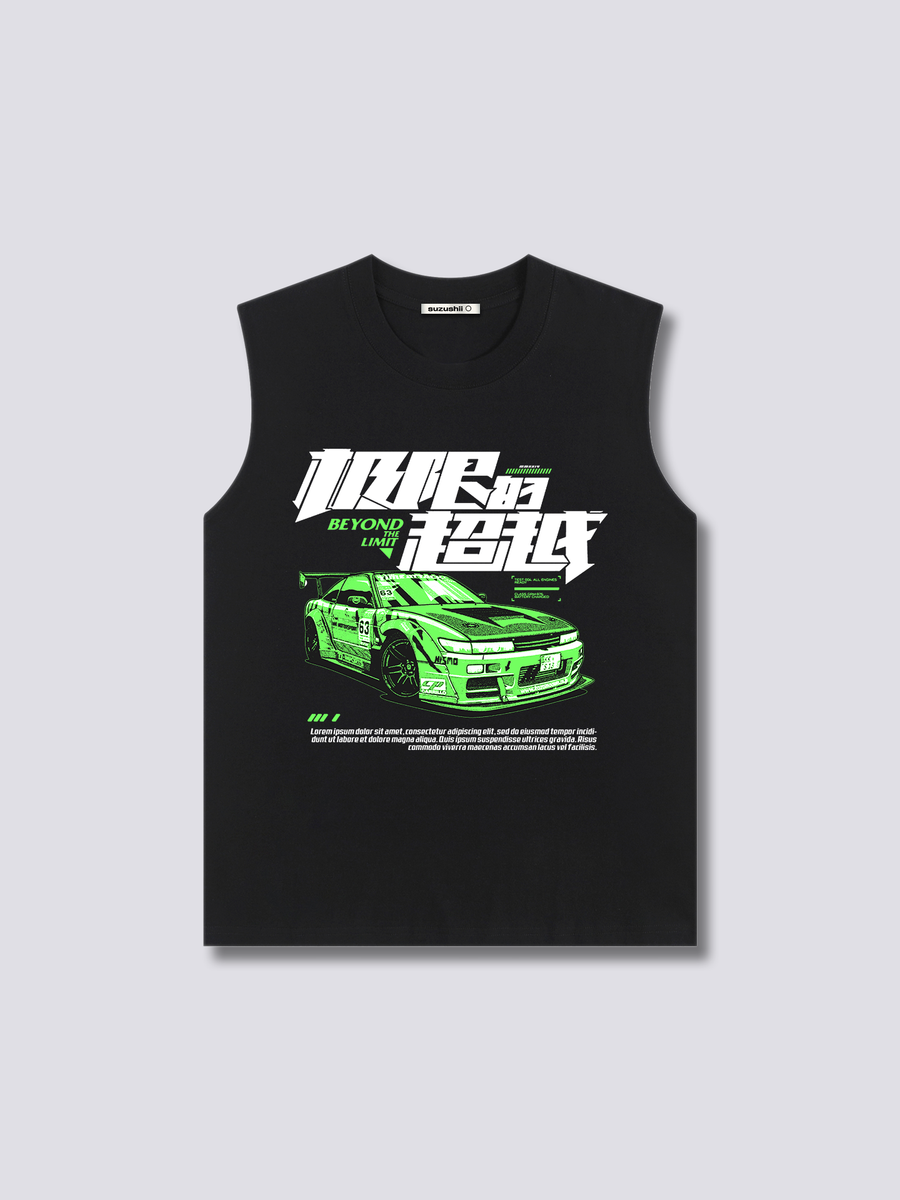 Estampado Frontal - Velocidad Camiseta sin Mangas