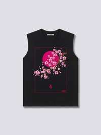 Estampado Frontal - Flor de Primavera Camiseta sin Mangas