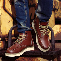 Müller · Botas de Cuero Genuino Retro
