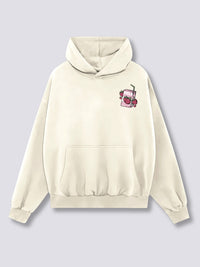Leche de Fresa Sudadera con Capucha