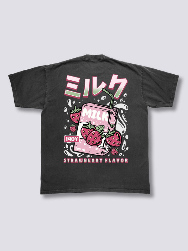Leche de Fresa Camiseta Vintage