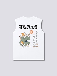 Sushi Neko Camiseta sin Mangas
