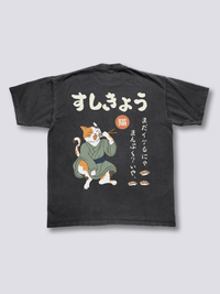 Sushi Neko Camiseta Vintage