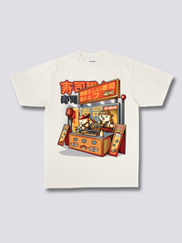 Estampado Frontal - Tienda de Sushi Camiseta