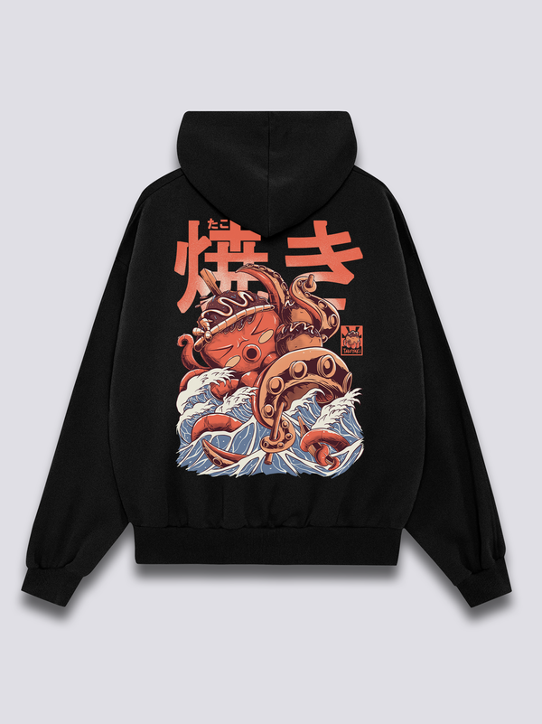 Takoyaki Monstruo Sudadera con Capucha