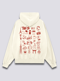 Tokio Placa de Memoria Sudadera con Capucha