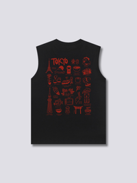 Tokio Placa de Memoria Camiseta sin Mangas