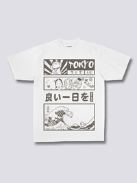 Estampado Frontal - Ola de Tokio Camiseta