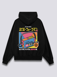 Vintage Melodías Sudadera con Capucha