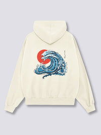 Ondulado Fénix Sudadera con Capucha
