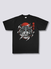 Estampado Frontal - Blanco Tigre Camiseta