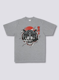 Estampado Frontal - Blanco Tigre Camiseta