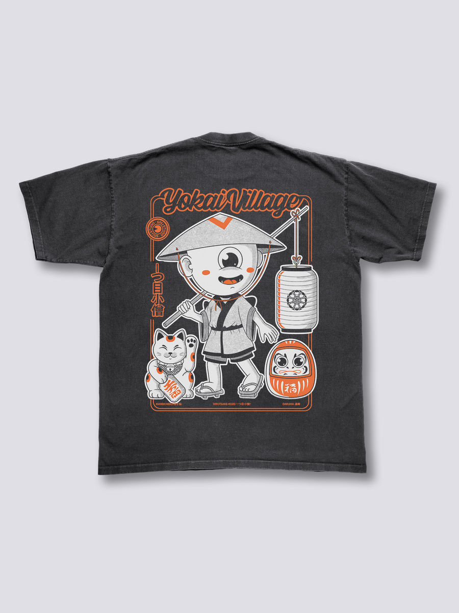Yokai Aldea Camiseta Vintage