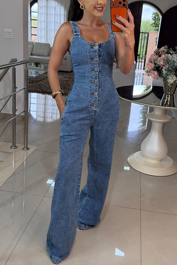 Aida · Mono de Denim Sin Esfuerzo