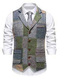 Parker · Chaleco Tweed de Espiga para Hombre