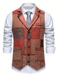 Parker · Chaleco Tweed de Espiga para Hombre