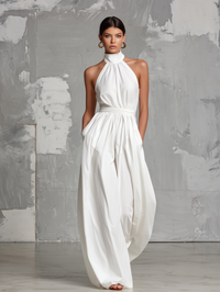 Zoltán · Mono de Lino con Cuello Halter