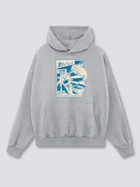Estampado Frontal - Comida Sudadera con Capucha