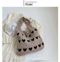 HeartKnit · Bolso Bandolera Tejido