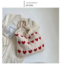 HeartKnit · Bolso Bandolera Tejido