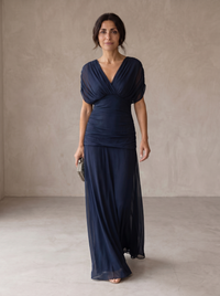 Avery · Vestido Elegante Azul Noche