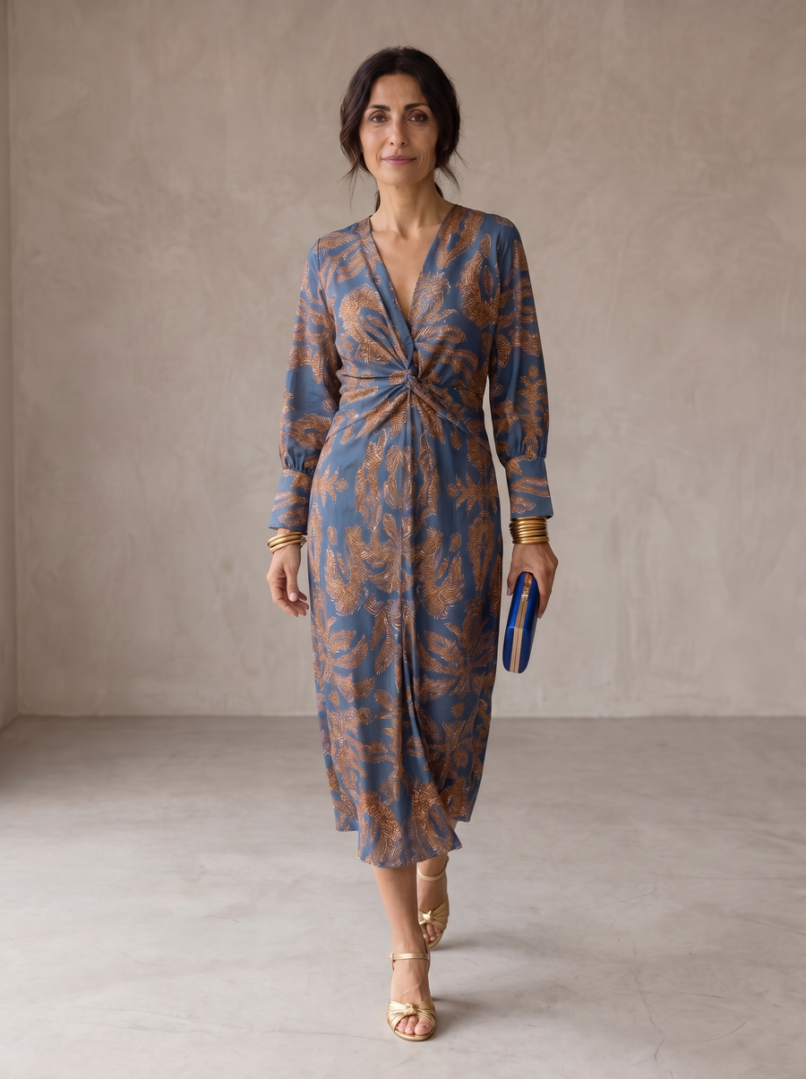 Celeste · Vestido Midi Elegancia Floral