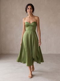 Liora · Vestido Midi Bustier de Lujo